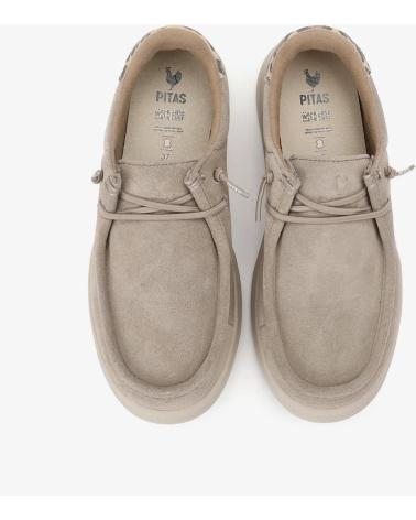 WALK IN PITAS LYON WALLABI - WASSERABWEISENDER NUBUK-MOKASSIN BEIGE BEIGE