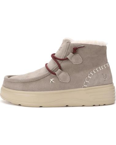 WALK IN PITAS SYDNEY STIEFELETTE AUS WASSERABWEISENDEM SPALTLEDER MIT BEIGE-FUTTER BEIGE