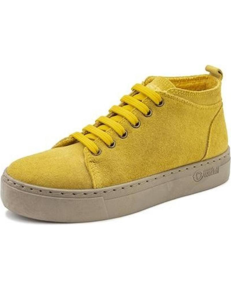 NATURAL WORLD 6122 M ANYA SUEDE BOOT NATURAL WOOL LINING MUSTARD MOSTAZA