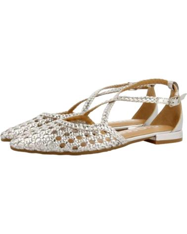 GIOSEPPO BALLERINE LESKOVIC 71180 IN PELLE INTRECCIATA METALLIZZATA NARANJA