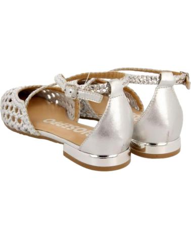 GIOSEPPO BALLERINE LESKOVIC 71180 IN PELLE INTRECCIATA METALLIZZATA NARANJA