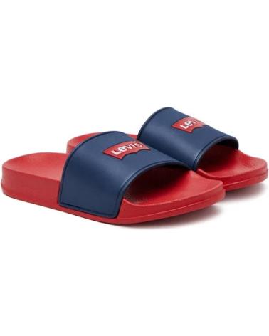 LEVIS SLIDES VPOL0186S NAVY BLUE AND RED NEGRO LEVIS SLIDES VPOL0186S NAVY BLUE AND RED NEGRO