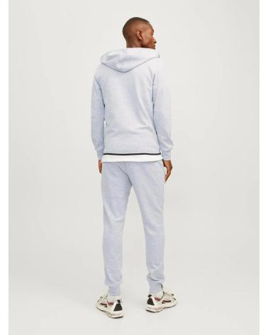 JACK AND JONES SUDADERA CON CAPUCHA Y CREMALLERA LOGO GRIS GRIS JACK AND JONES SUDADERA CON CAPUCHA Y CREMALLERA LOGO GRIS GRIS