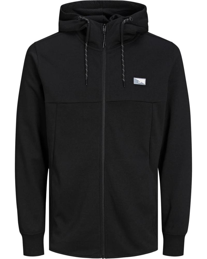 JACK AND JONES SUDADERA JACK JONES CREMALLERA CON LOGOTIPO AZUL