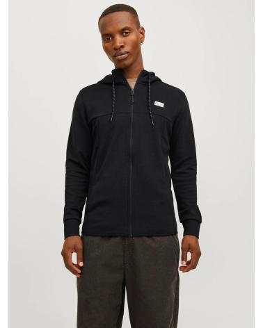 JACK AND JONES SUDADERA JACK JONES CREMALLERA CON LOGOTIPO AZUL