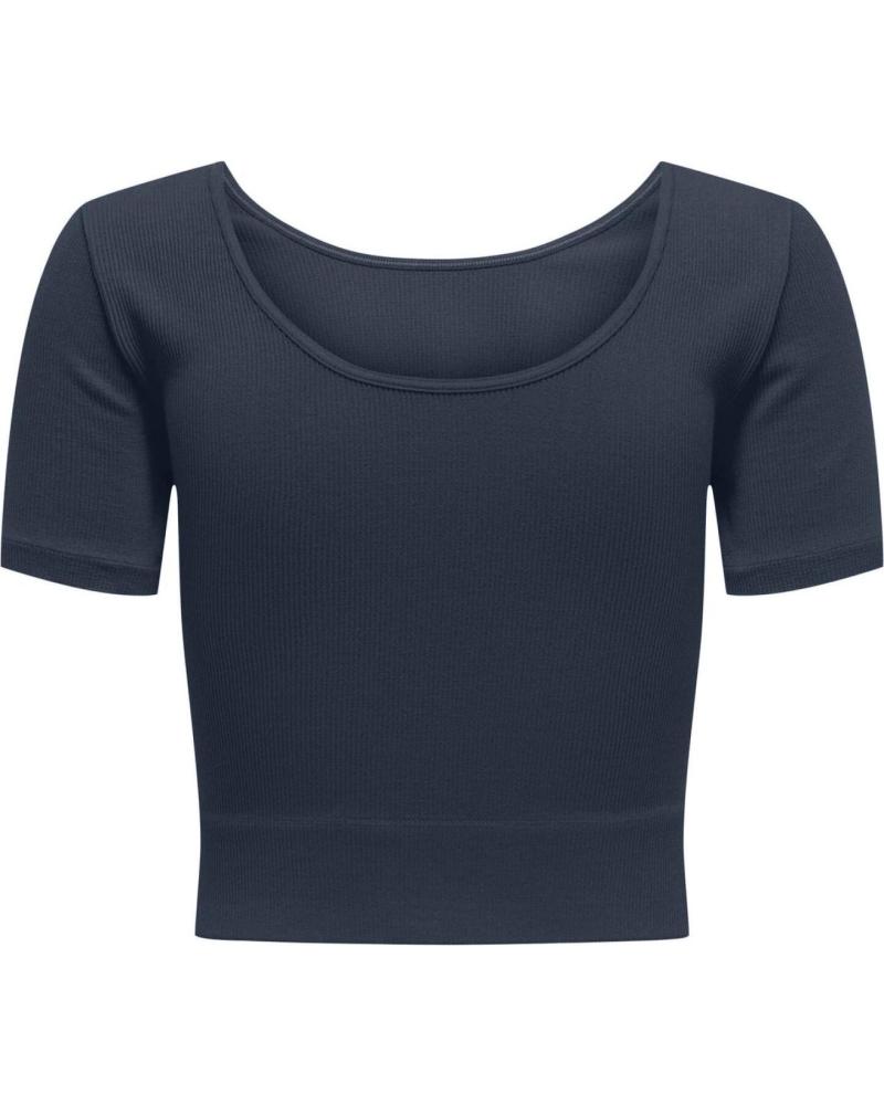 ONLY SHORT SLEEVE SPORT TOP 15317056 BLUE AZUL ONLY SHORT SLEEVE SPORT TOP 15317056 BLUE AZUL