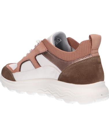 Esportes  de Mulher GEOX D26NUC 08522 D SPHERICA C1Q8J OFF WHITE-DK ROSE