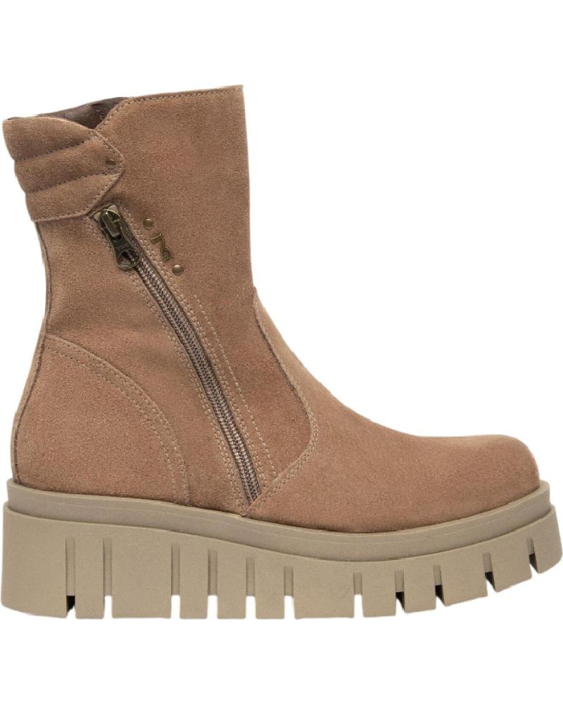 NERO GIARDINI AROLD I514914D - BEIGE ARGILLA FANGO STIEFELETTE MIT PROFILSOHLE BEIGE