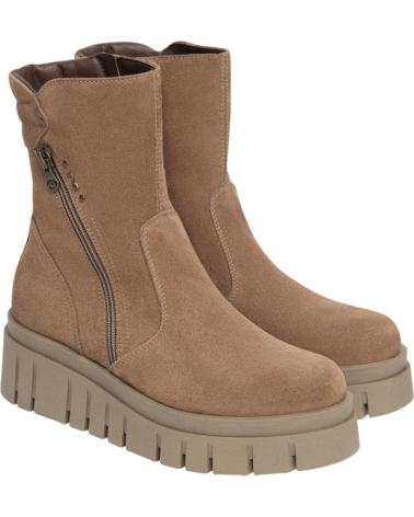 NERO GIARDINI AROLD I514914D - BEIGE ARGILLA FANGO STIEFELETTE MIT PROFILSOHLE BEIGE