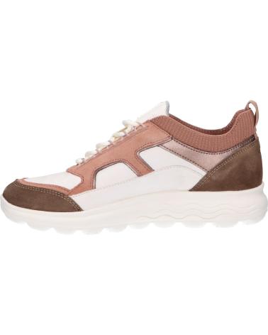 Esportes  de Mulher GEOX D26NUC 08522 D SPHERICA C1Q8J OFF WHITE-DK ROSE