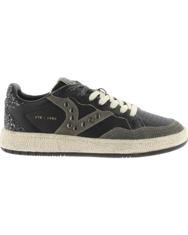 VICTORIA SNEAKERS SMASH BORCHIE IN PELLE 8806115 NERO NEGRO
