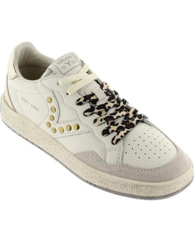 VICTORIA SMASH STUDDED LEATHER SNEAKERS 8806115 CREAM CREMA