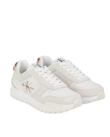 CALVIN KLEIN TOOTHY RUNNER LACEUP MIX BLANCO