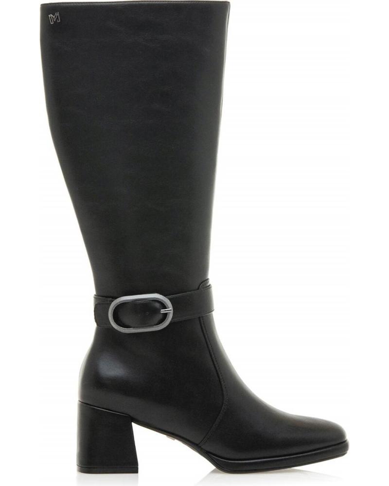 STIVALI ALTI MARIA MARE 63493 NERI CON FIBBIA DECORATIVA NEGRO