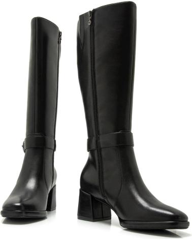 STIVALI ALTI MARIA MARE 63493 NERI CON FIBBIA DECORATIVA NEGRO