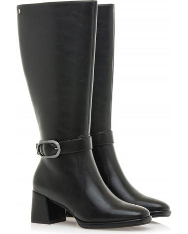 STIVALI ALTI MARIA MARE 63493 NERI CON FIBBIA DECORATIVA NEGRO