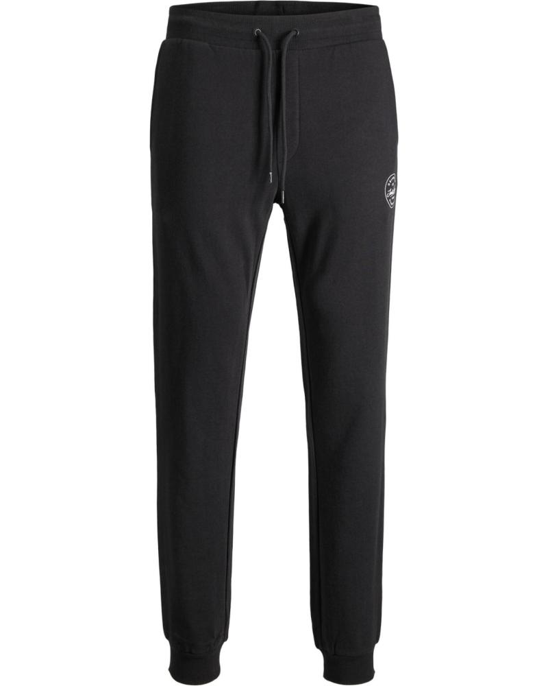 CALÇA DE MOLETOM JACK & JONES 12165322 PRETA PARA HOMEM GRIS CLARO CALÇA DE MOLETOM JACK & JONES 12165322 PRETA PARA HOMEM GRIS CLARO