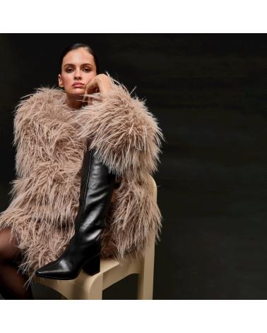 STIVALI ALTI CON TACCO MTNG 55473 NERE NEGRO