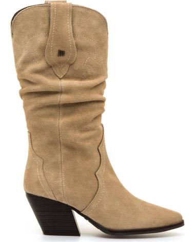 STIVALI COWBOY IN CAMOSCIO MTNG 55919 BEIGE BEIGE