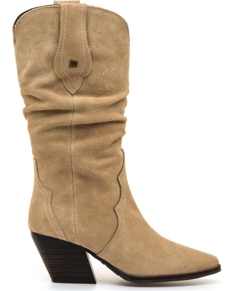 STIVALI COWBOY IN CAMOSCIO MTNG 55919 BEIGE BEIGE