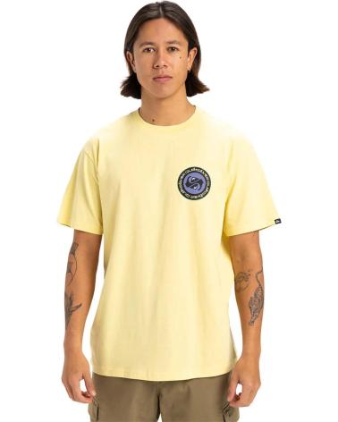 T-SHIRT QUIKSILVER EQYZT08054 GRAPHIQUE, MANCHES COURTES JAUNE CLAIR BLANCO