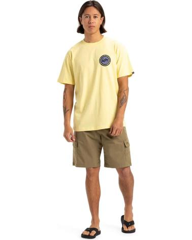 T-SHIRT QUIKSILVER EQYZT08054 GRAPHIQUE, MANCHES COURTES JAUNE CLAIR BLANCO T-SHIRT QUIKSILVER EQYZT08054 GRAPHIQUE, MANCHES COURTES JAUNE CLAIR BLANCO