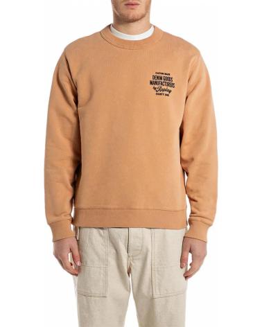 REPLAY SWEATSHIRT 100% BAUMWOLLE M3191 BRAUN MARRóN
