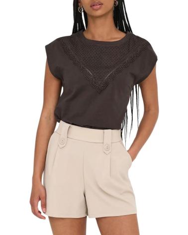 ONLY T-SHIRT À MANCHES COURTES 15350098 MARRON MARRóN