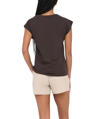 ONLY T-SHIRT À MANCHES COURTES 15350098 MARRON MARRóN ONLY T-SHIRT À MANCHES COURTES 15350098 MARRON MARRóN