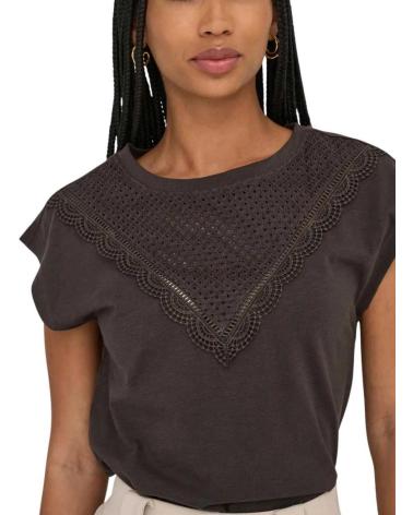 ONLY T-SHIRT À MANCHES COURTES 15350098 MARRON MARRóN ONLY T-SHIRT À MANCHES COURTES 15350098 MARRON MARRóN