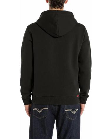 REPLAY M3109 - BASIC HOODIE SCHWARZ NEGRO REPLAY M3109 - BASIC HOODIE SCHWARZ NEGRO