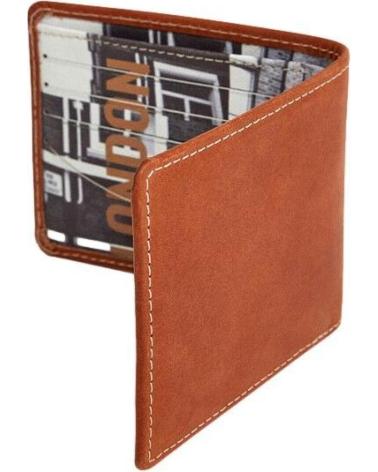 PEPE JEANS LEDERGELDBÖRSE BRAUN MIT FOTODRUCK PM070366 MARRóN