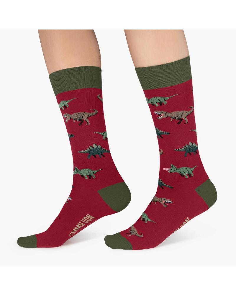 JIMMY LION CALCETINES JURASSIC DINOS ROJO JIMMY LION CALCETINES JURASSIC DINOS ROJO