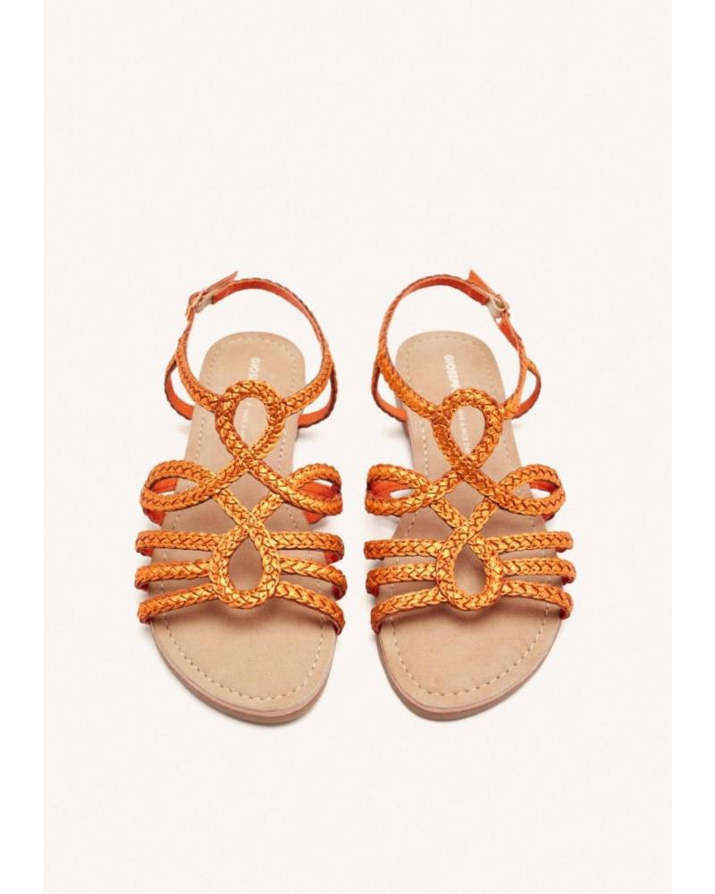 GIOSEPPO GEFLOCHTENE SANDALE YAKIMA 71746 ORANGE NARANJA