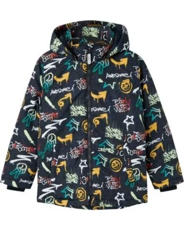 NAME IT CHAQUETA INFANTIL NAME IT CON ESTAMPADO DE GRAFITIS AZUL MARINO