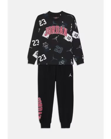 NIKE JORDAN TRAININGSANZUG FÜR JUNGEN 85F181 SCHWARZ NEGRO