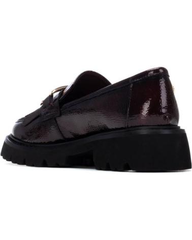 MOCASSINO CARMELA 162698 BORDEAUX CON SUOLA CARRARMATO ROJO