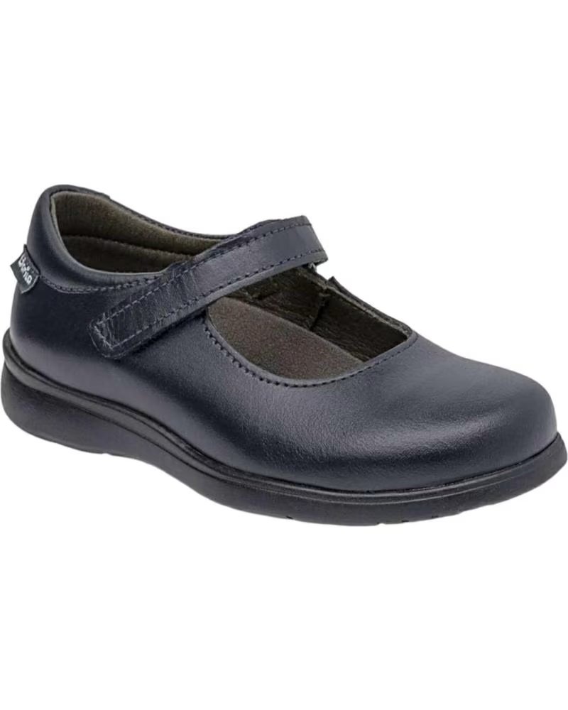 GORILA MERCEDITAS VELCRO COLEGIAL COURO AZUL MODELO 30201 AZUL