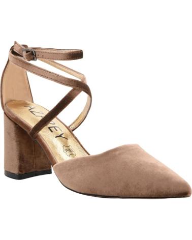 AZAREY ZAPATOS DE SALÓN CON TACÓN BLOQUE DE TERCIOPELO MARRÓN MARRóN