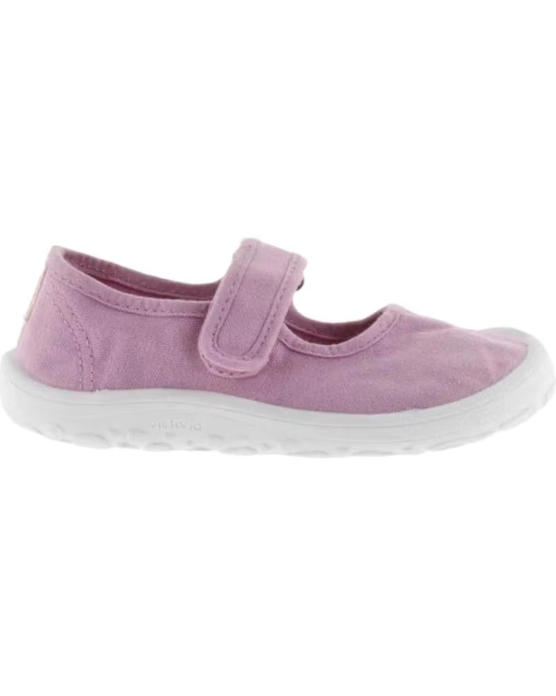 VICTORIA MERCEDITAS BAREFOOT LONA VELCRO ROSA