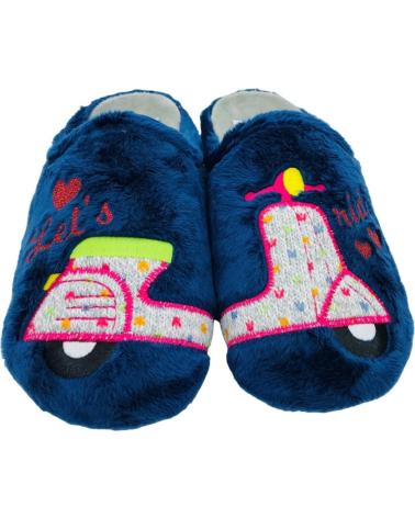MARPEN ZAPATILLAS DE CASA MUJER DISEÑO MOTO AZUL Y ROSA AZUL