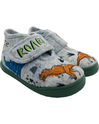 ZAPY BOOTIE AK313960 GREY WITH DINOSAURS AND VELCRO CLOSURE GRIS ZAPY BOOTIE AK313960 GREY WITH DINOSAURS AND VELCRO CLOSURE GRIS