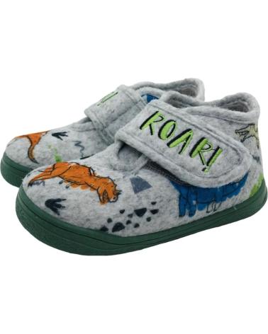 ZAPY BOOTIE AK313960 GREY WITH DINOSAURS AND VELCRO CLOSURE GRIS ZAPY BOOTIE AK313960 GREY WITH DINOSAURS AND VELCRO CLOSURE GRIS