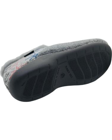 CMCONFORT SLIPPER 40362 GREY WITH STAR DESIGN AND FLEECE LINING GRIS