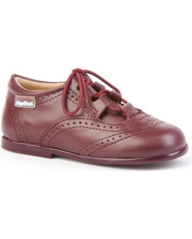 ANGELITOS KLASSISCHER KINDERSCHUH BROGUE BORDEAUX AZUL
