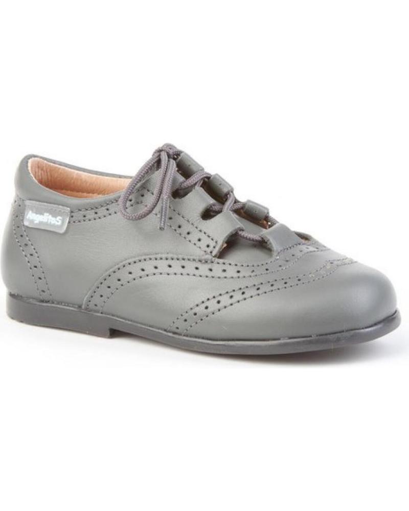 ANGELITOS SCARPA OXFORD IN PELLE GRIGIA GRIS ANGELITOS SCARPA OXFORD IN PELLE GRIGIA GRIS