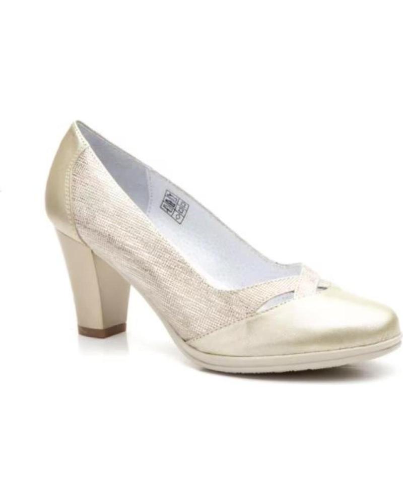 JAM ZAPATOS DE PIEL CON TACÓN MEDIO-ALTO - PLATEADO PLATEADO