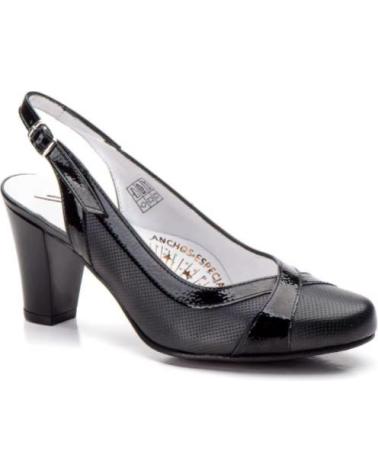 SCARPE CON TACCO MEDIO JAM IN PELLE NERA - PRODOTTE IN SPAGNA NEGRO