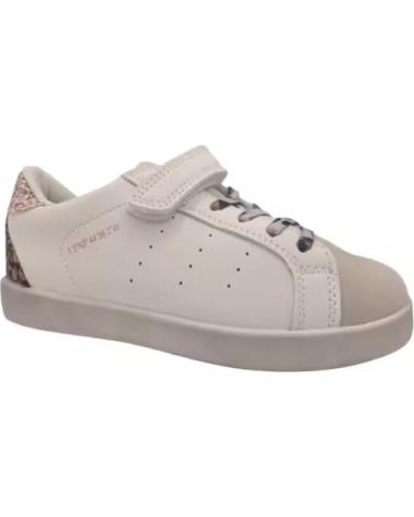 BUBBLE BOBBLE BASKETS DÉCONTRACTÉES BLANCHES AVEC DÉTAILS DORÉS ET FERMETURE VELCRO VARIOS COLORES