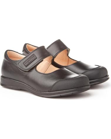 ANGELITOS SCHULSCHUHE NAPPA KLETTVERSCHLUSS VERSTÄRKT SCHWARZ NEGRO